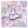 50 Pastel Witch Graffiti Stickers for Water Bottles, Phone Cases, and Suitcases - Magical Decoration Set