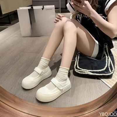 Women's Spring Summer New Simple Comfortable Board Shoes Thick Soled Hollow Sandals Casual Sports White Shoes