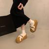 Thick-soled plush shoes women wear ugly and cute snow boots 2025 winter new thickened thermal cotton shoes board shoes