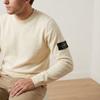 STONE ISLAND Ss25 Logo Crew Neck Long Sleeve Sweatshirt Men Sweatshirt Off-White K1S1551000-62S00B9-V0093