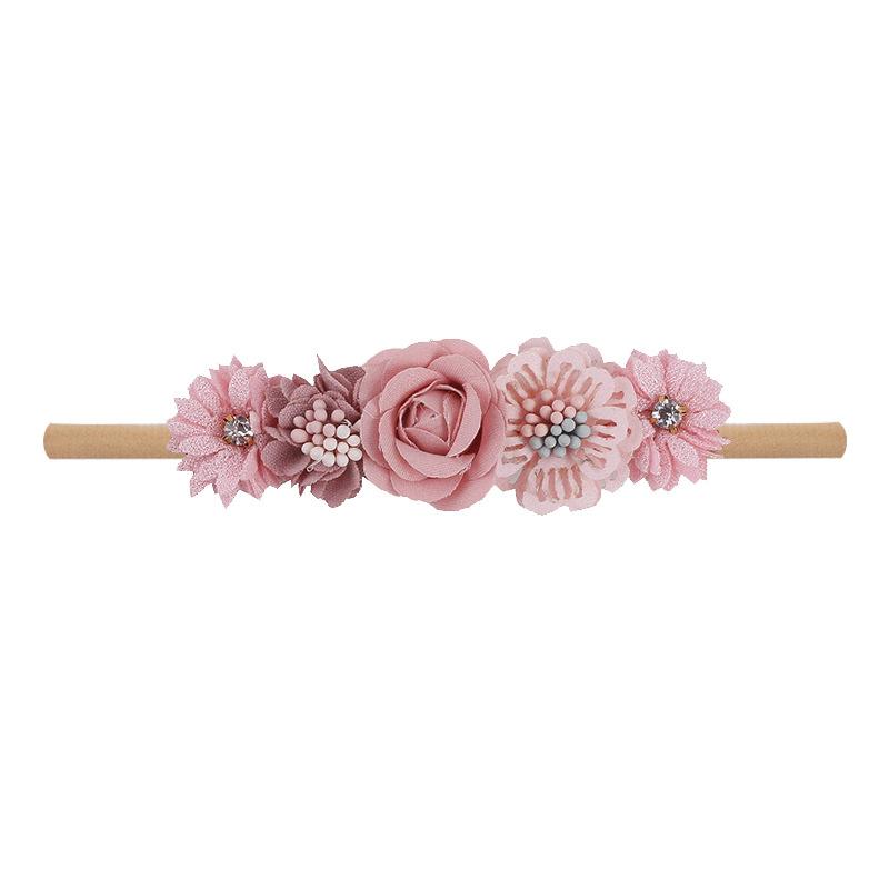 Infant Baby Girls Headbands Flower Children's Hair Bands Elastic Newborn Toddler Headband Hairband Kid Hair Accessories Headwear