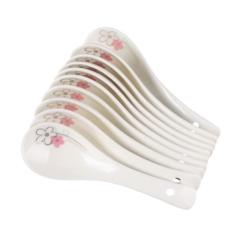 Huihuang Ceramic Three-Bend Small Spoons