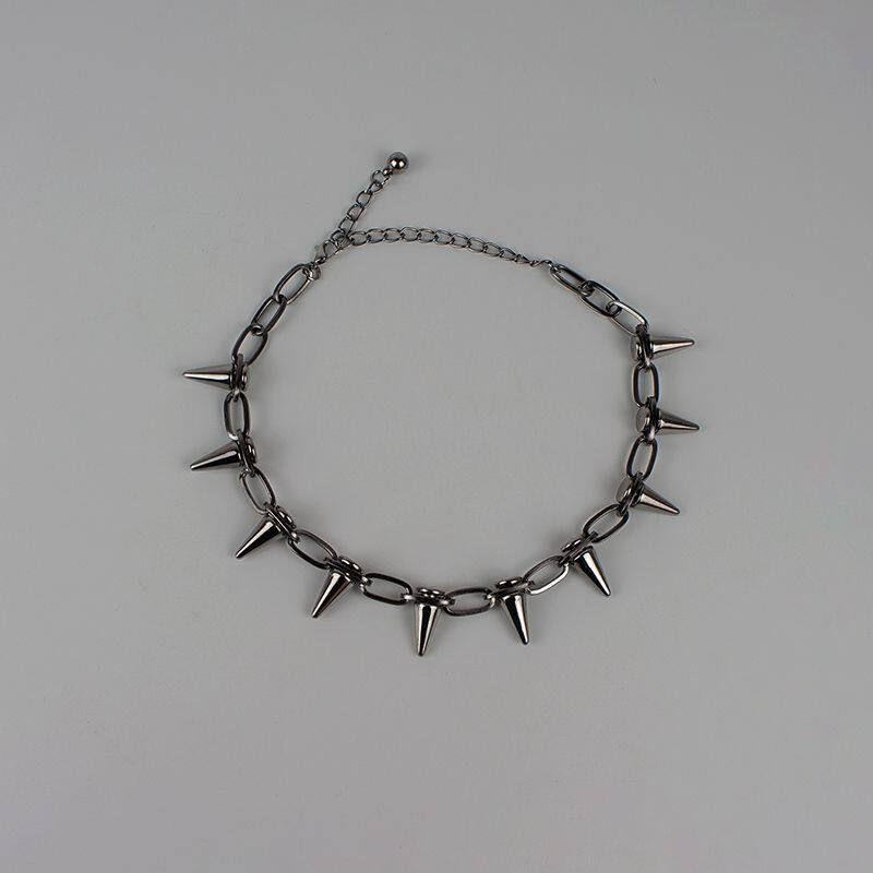 

INS Заклепка Спортивный Мужской Темный Красивый Ожерелье Punk Necklace [Gun Gray]