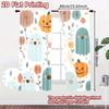 2D-Flachdruck, 2-teilige Vorhänge (Ohne Stange) Halloween Geister und Blumen Feiertag Ramadan Bedruckte Vorhänge Vielseitig Langlebig