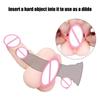 2 In 1 Realistic Pussy with Real Big Penis Enlarger Sleeve Vagina Anus Masturbation Sex Toys for Men Women Adult Erotic Supplies