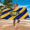 Nassr Football Club Wappen Aufgedrucktes Mikrofaser Strandtuch, Weich Und Saugfähig, Schnelltrocknend, Ideal für Sommerreisen, Strand-Essential, Schwimmbad