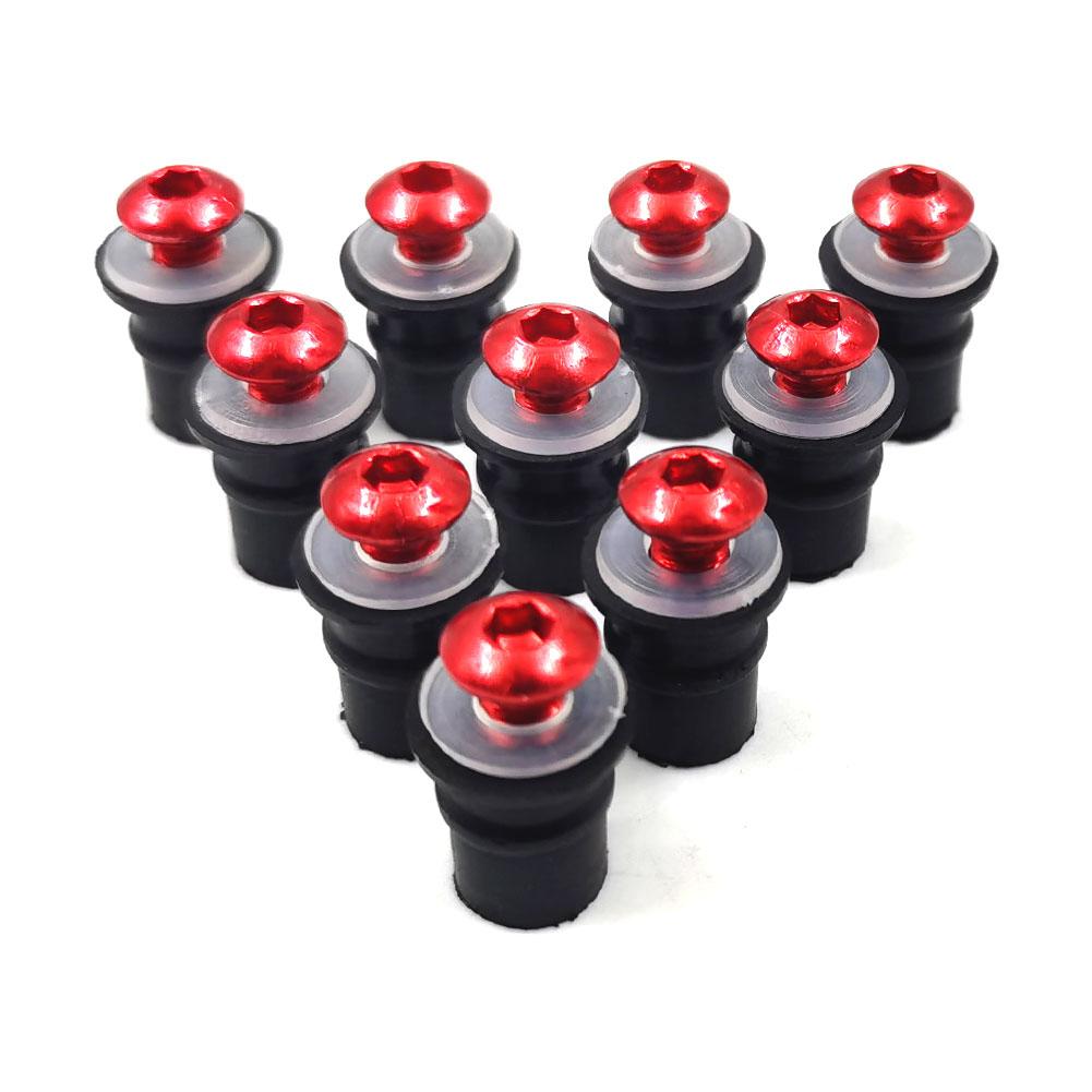 10pcs M5 Windshield Bolt Windscreen Mounting Screw Nut Washer for Kawasaki Ninja Honda CBR Suzuki GSXR Yamaha YZF R1 R3 R6 R7
