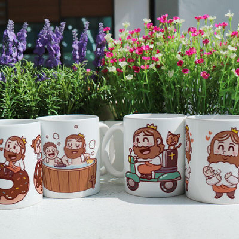 

pa332-Design Mug 4p-Jesus and Lambs