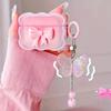 Wave Bow Transparent Case Stars Wave Gradient Pink Bow Headphone Cover Airpods 4 Pro2 Protective Bag Earphone Case