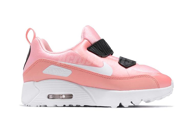 Nike Air Max Tiny 90 Dämpfung Niedrig geschnitten Laufschuhe Korallenrot Kinder im Alter von 3-7 Jahren AV3194-600 2Y black