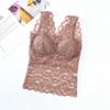 Fashion Bottoming Underwear Thin Backless Sling Hollow Out Lace V-neck Vest Top  Sleeveless Bra Vest Inside Wear