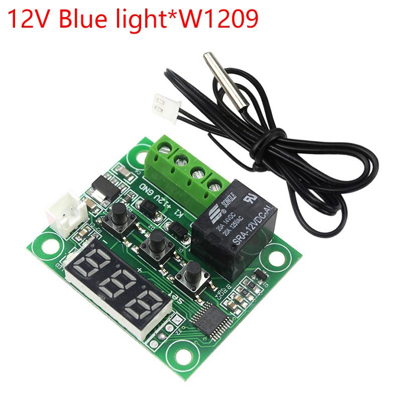 

Модуль перемикача регулятора температури Xh W1209 Світлодіодний дисплей Цифровий контролер термостата Модуль плати Водонепроникний датчик Ntc