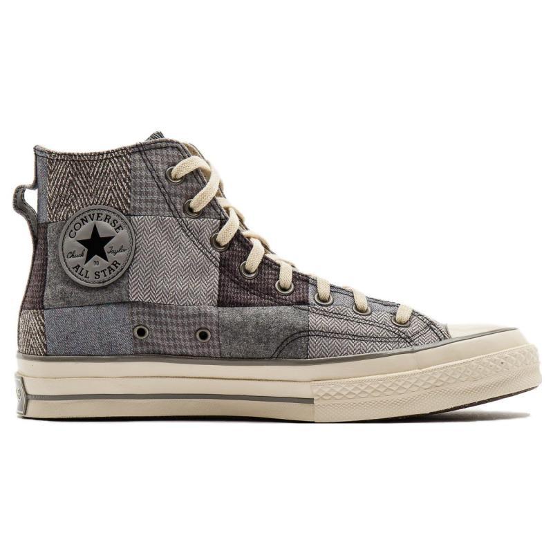 Notre X Converse Chuck Taylor All Star 70 Hi Comfortable Vintage Wear-resistant and Lightweight High-Top Espadrilles Unisex Grey Beige
