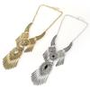 Ethnic Style Simulation Gemstone Decoration Women Necklace With Design Tassel