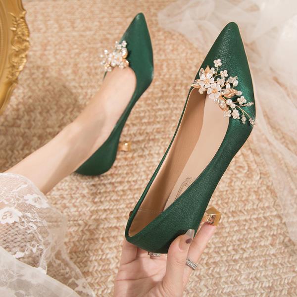 

Fashion 2025 African Woman Shoe Navy Blue Pumps Shallow Mouth Beige High Heels Pointed Wedge Latest Burgundy Orange Bridal 12cm Toe 35