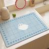 Dopamine Blue Diatom Mud Table Mat – Heat & Stain Resistant, Wear-Resistant, Decorative, Water Absorbent, Easy Clean, Draining Kitchen Mat.