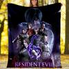 1pc Resident Evil Theme Blanket - Digital Print, Polyester, Cozy for All Seasons, Perfect for Outdoor, and Travel