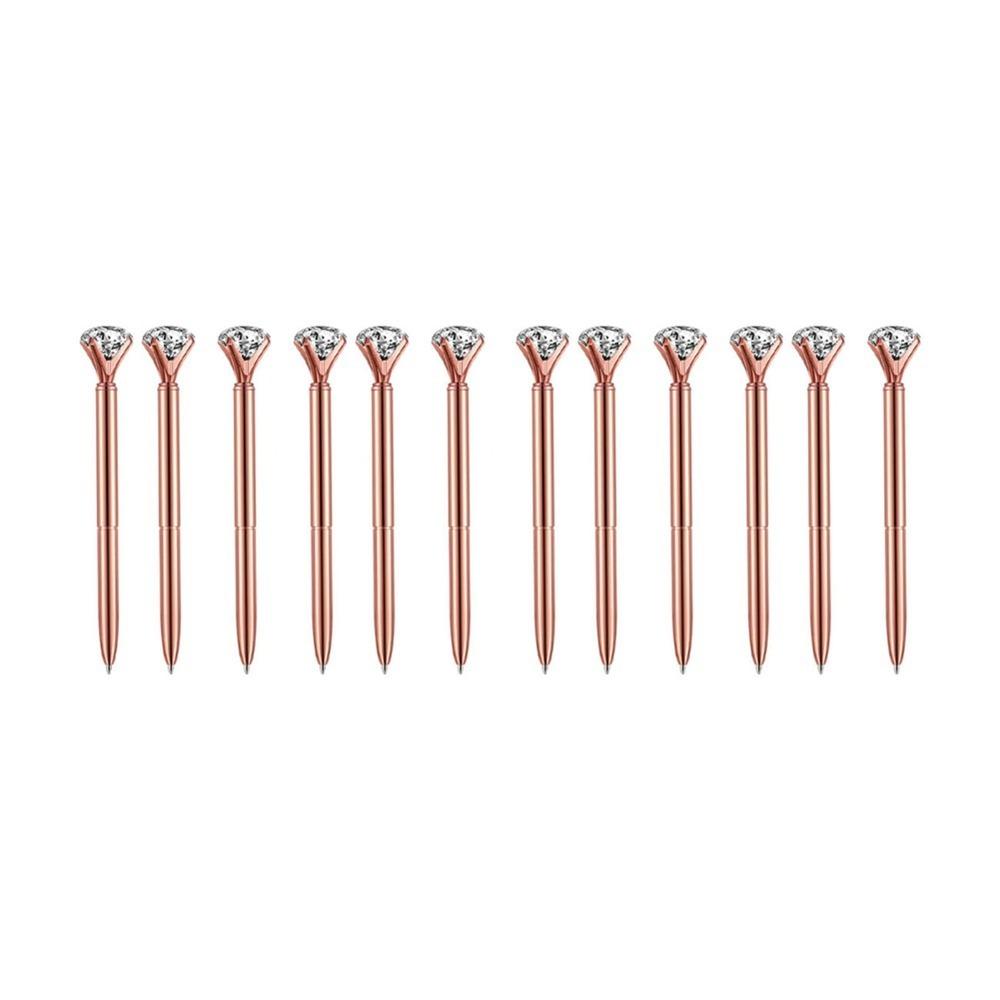 12Pcs Multiple Colors Writing Pen Plastic Body Present Pen Portable Size Signature Pen Office Use