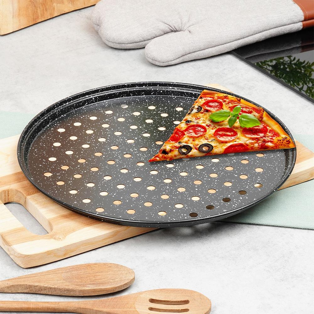 Granite Form, Perforated Tray for Baking Pizza, 28cm