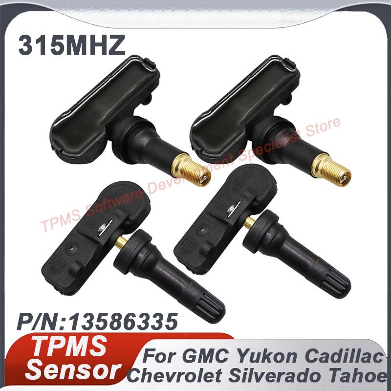 1/4PCS 13586335 TPMS Tire Pressure Sensor For Chevrolet Suburban Silverado Tahoe GMC Sierra Yukon Cadillac Buick 315MHz 25920615Tire Pressure