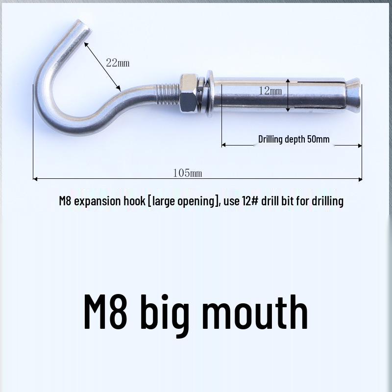 Edelstahl Öse für Absturzsicherung und Fallschutz mit Expansionshaken