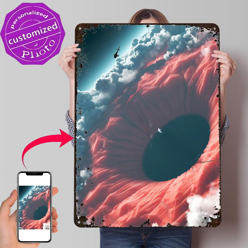 Limbus D Texture Printed Poster Custom Vintage Metal Tin Plate Sign for Wall Art Interior Decoration Living Room Accessories