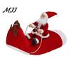 Pet Christmas Photo Props Santa Riding Dog Costume, Rider Outfit, Hooded Funny Holiday Costume for Winter Cosplay Small Medium Large Dogs, Xmas Party