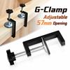 Adjustable G-Clamp Aluminum Alloy Small Clamp High Quality Open Table Clamp Woodworking Tool