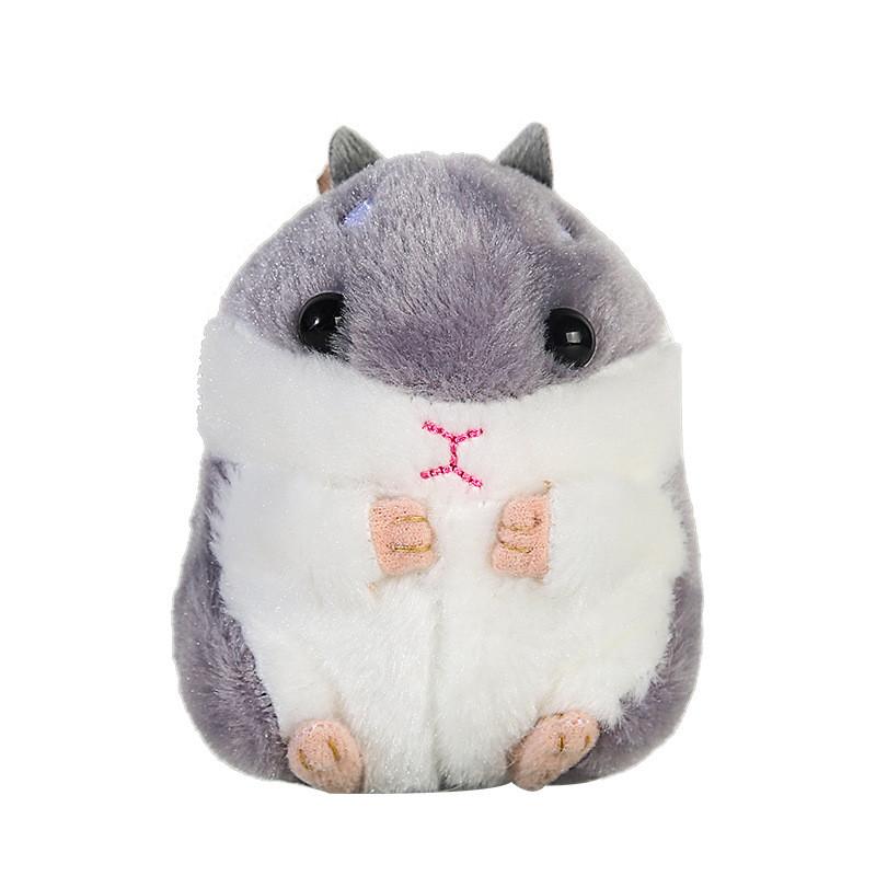 Plush Hamster Playful Toy Cartoon Keychain Adorable Gift For Young Girls And Kids