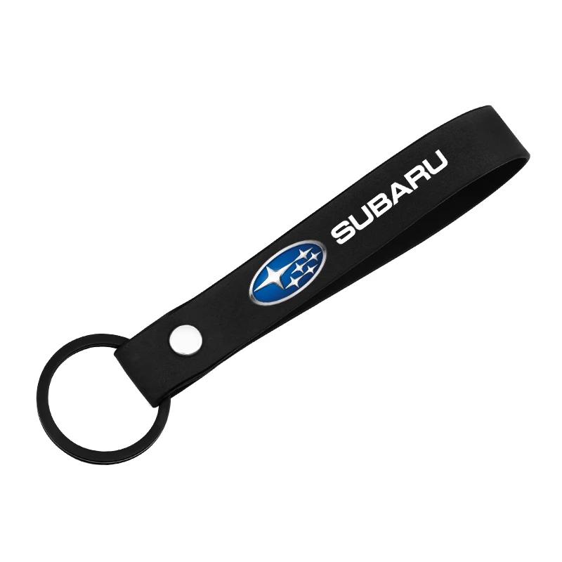 Kožené Pouzdro na Klíče od Auta Kryt Taštička na Klíče Pro Subaru STI Impreza WRX Peněženka na Klíče Auto Dekorace Příslušenství Y4