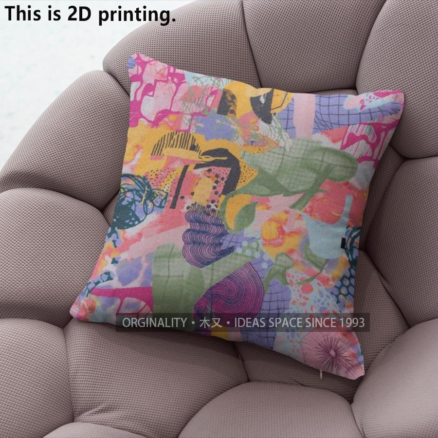 Bohemian Floral Abstract Art Throw Pillow Covers Pattern Cushion Cover Suitable For Sofa Bedroom Car Pillow Cover