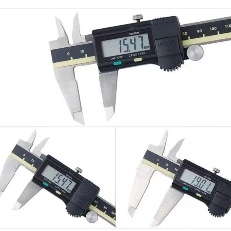 Industrial Vernier Digital Caliper High Precision Stainless Steel Electronic Caliper Portable Woodworking Measuring Tools