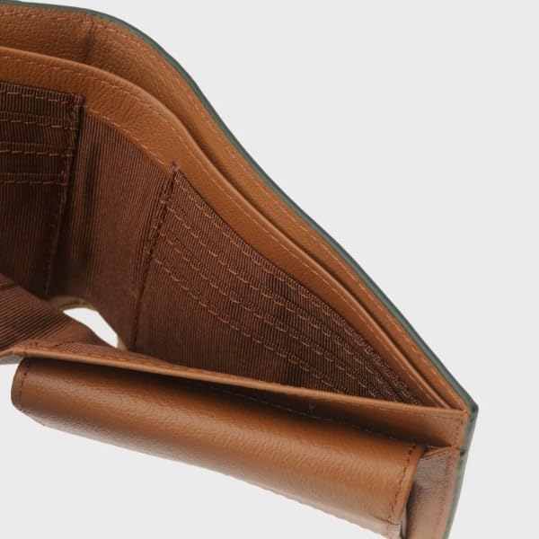 Takeo Kikuchi Men's Snake Tan Leather Bifold Wallet, Green (024) 07009401