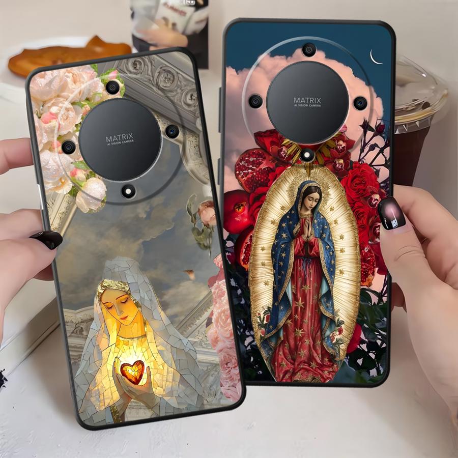 Case for Honor 90 X9a 200 400 Lite X5b 70 X6 Magic5Lite 8X X8 X7 Funda Phone Cover Holy Mother