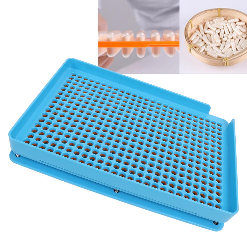 0# 400 Holes Capsule Filling Plate ABS Capsule Filling Machine Version Counter Organizer Holder