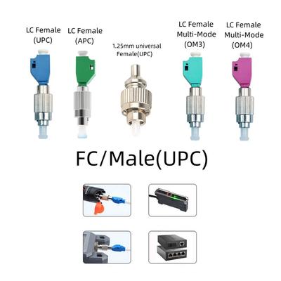Fiber Optic Adapter FC Male To LC Female for Multiple Connection Options