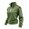 Womens Fall Sweatshirt Half Zip Winter Warm Pullover Quarter Zipper Fashion Long Sleeve Shirts Clothes