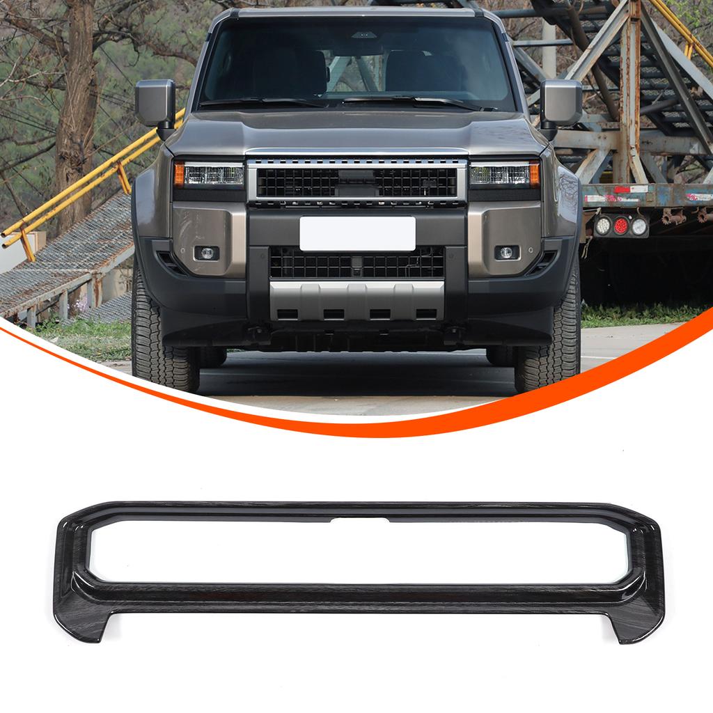 Black Grain Center Air Outlet Frame Trim Cover For Toyota Land Cruiser LC250 24+