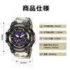 BEN NEVIS Men's Digital-Analog LED Sports Watch, Multifunctional Series, Waterproof Silicone Band, Japanese Manual Included