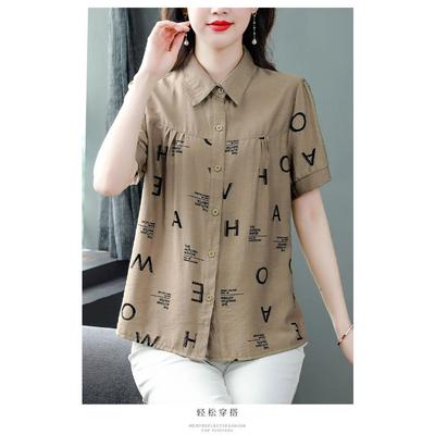 Women's Fashion Casual Summer Spring Short Sleeve POLO Neck Blouses & Shirts