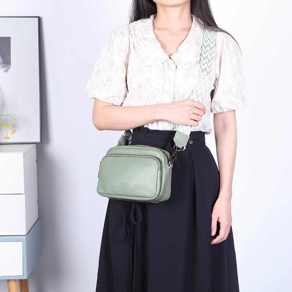 Genuine Leather Ladies Handbags Fashion Women Handbags Portable Solid Color Adjustable Strap Simple Casual for Weekend Vacation