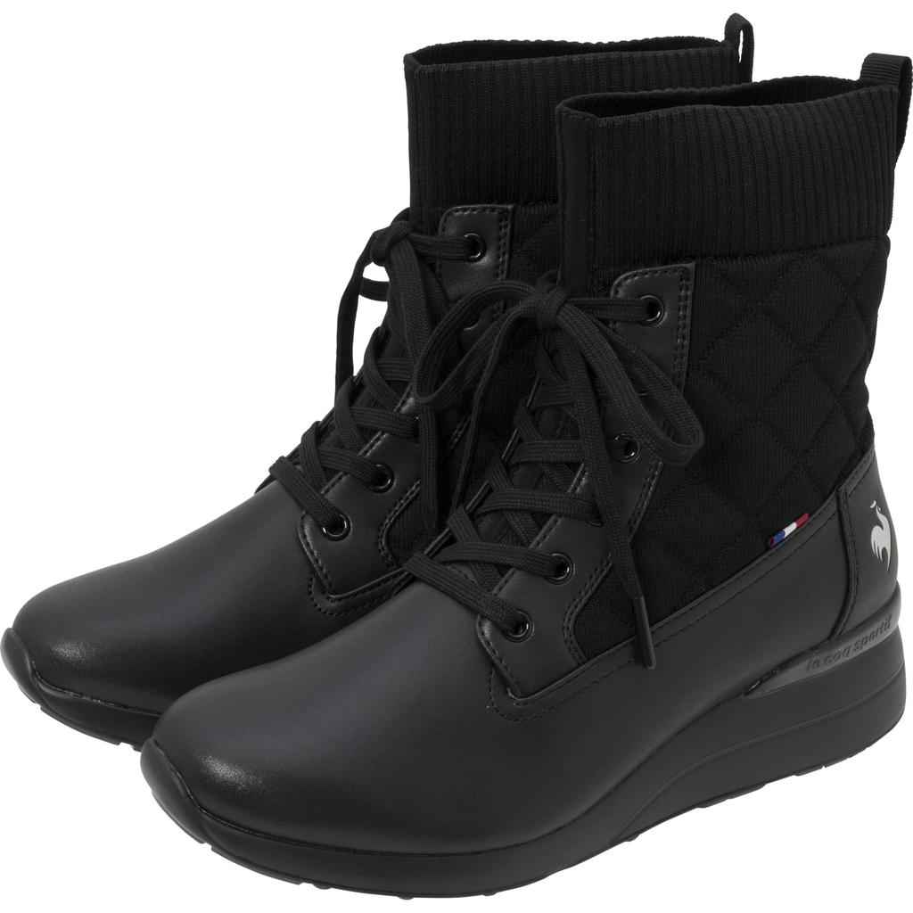 Le Coq Sportif Angie Lace Winter and BK00 Women's Boots, Non-Slip, Rainproof, Waterproof, Heat-Retaining, Deodorizing, (LU4FBT87LZ)