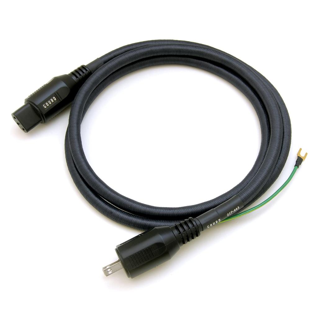 GOURD CORD 600 SERIES zástrčka zemnicí zásuvka Napájecí kabel 3-kol (se šňůrou) - 3-kolíkový 1,8m GCP-663/1,8