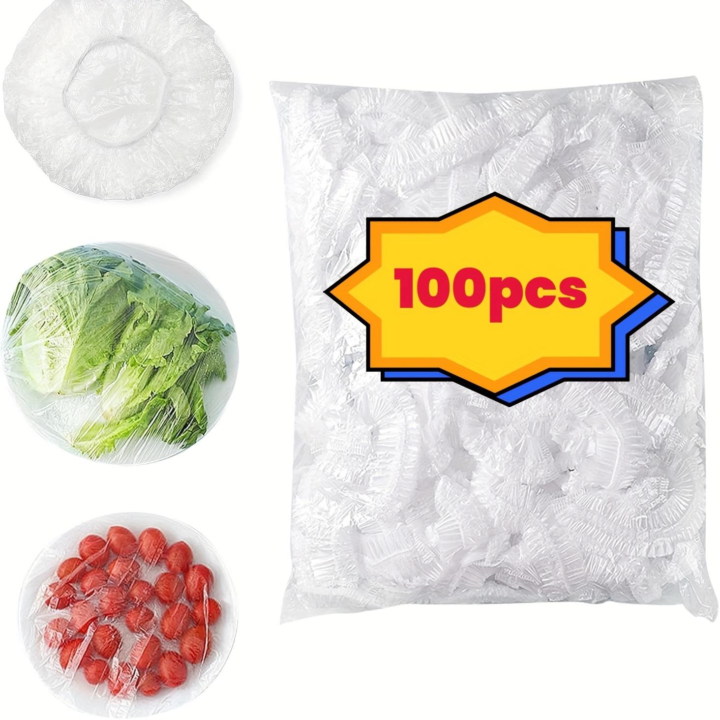 

Large size 100 pieces of color food grade cling film cover disposable refrigerator, fruit and food dust cover белый