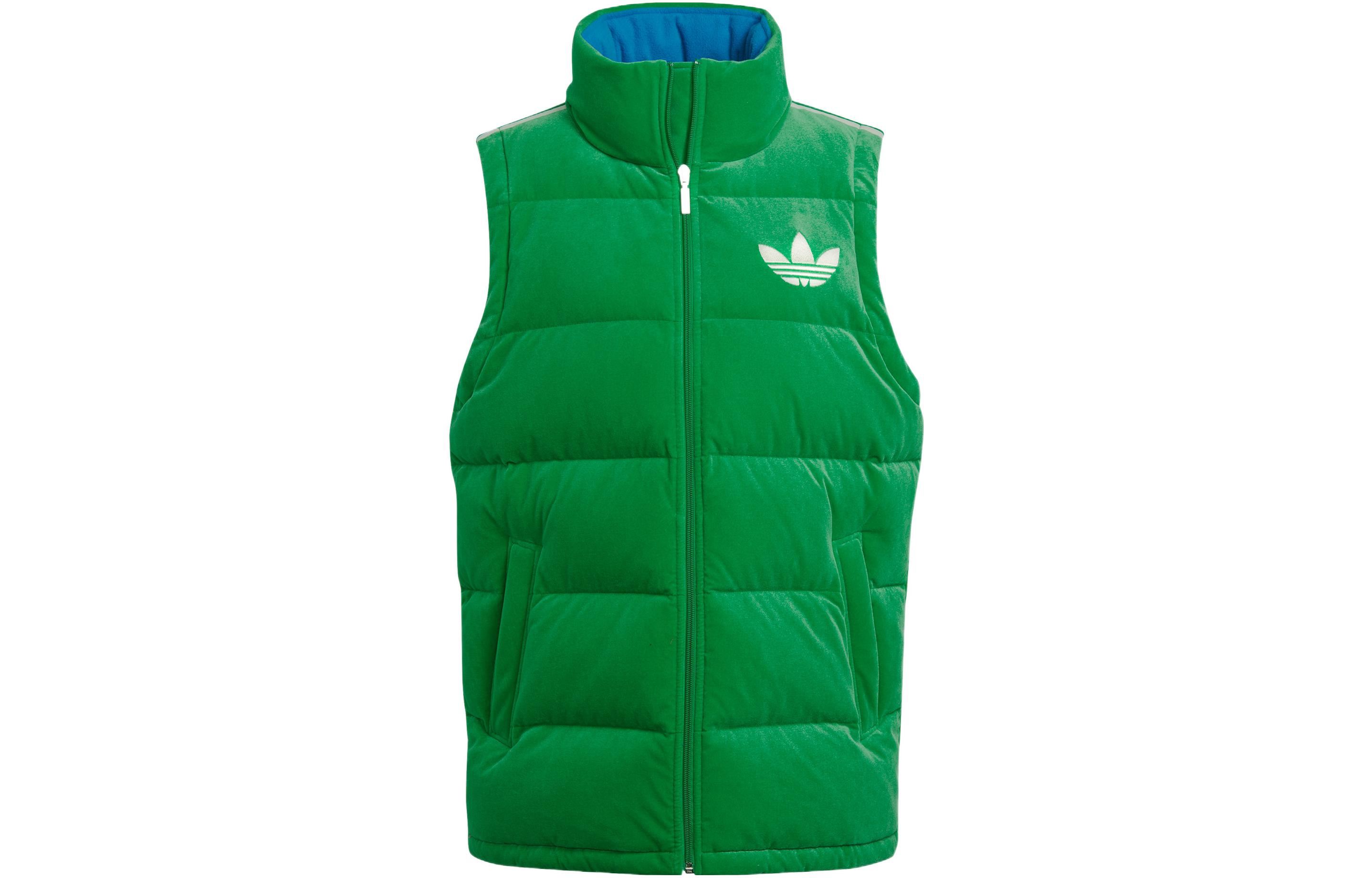 adidas originals FW22 Adicolor 70s Velvet Vest Green IB2029 XXS