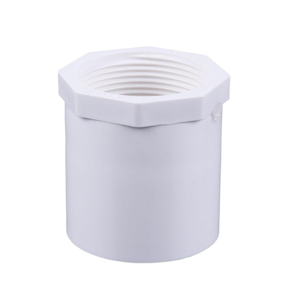 UPVC Female Threaded Water Supply Pipe Fittings, 20mm Straight, PVC, White/Gray