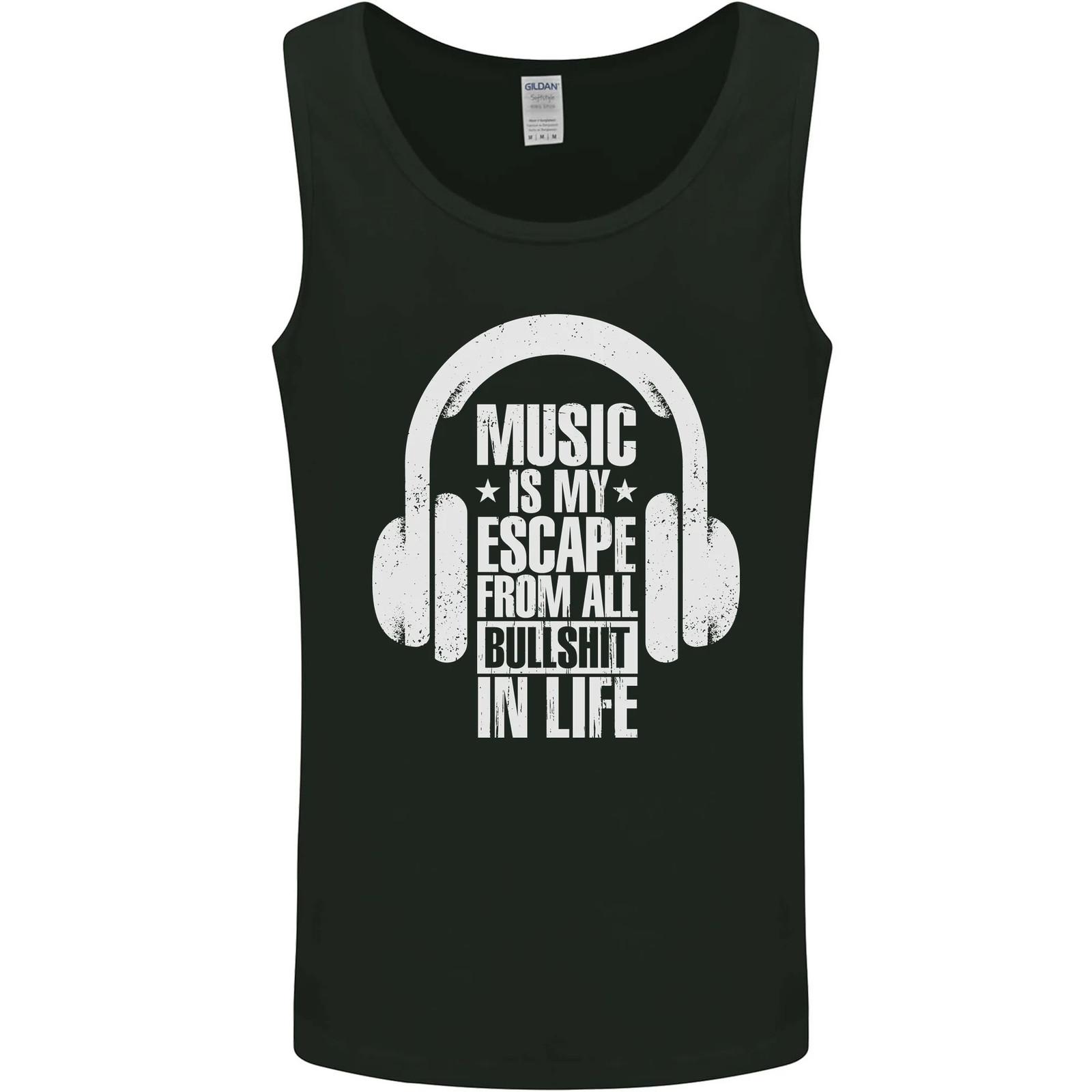 Music Is il Mio Fuga Da B S IN Vita Danza Uomo Canotta Maglia M