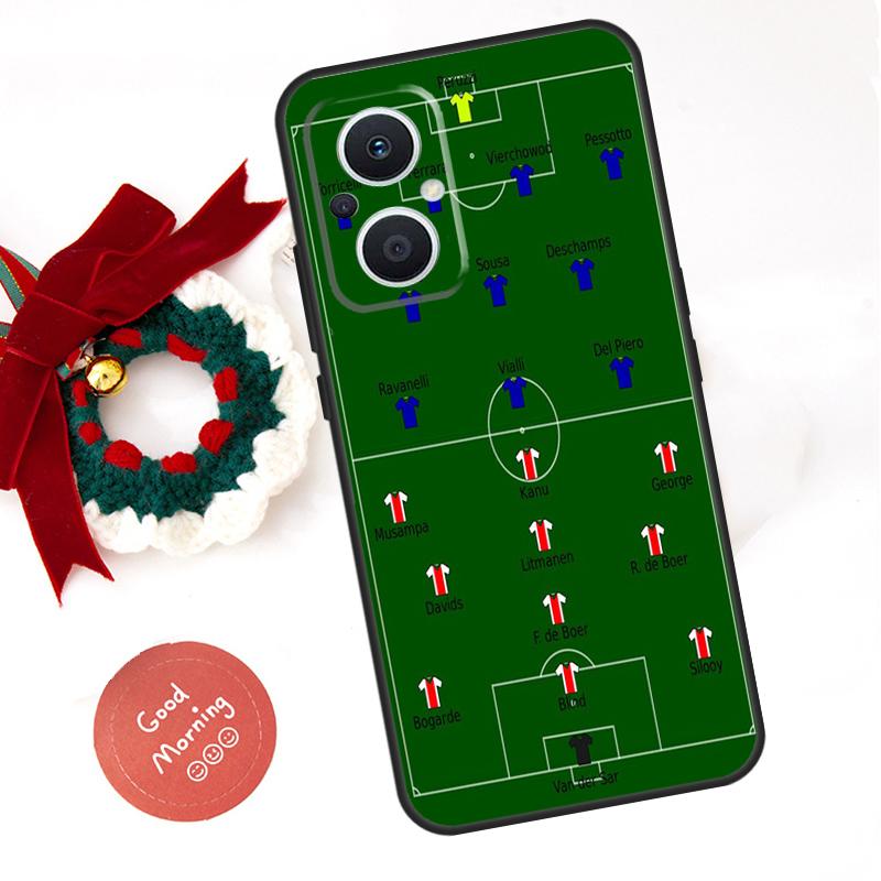Football Soccer Tactics Time Funda For OPPO Reno 13 F 14 10 11 12 Pro 12F 11F 14F 7 8 Lite OPPO Find X9 X8 X6 X5 Pro Case