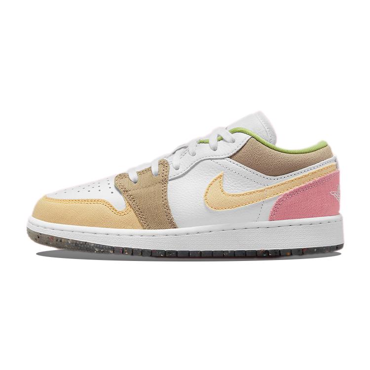 

New Jordan 1 Low Pastel Grind Vivid Green GS DJ0341-100 36