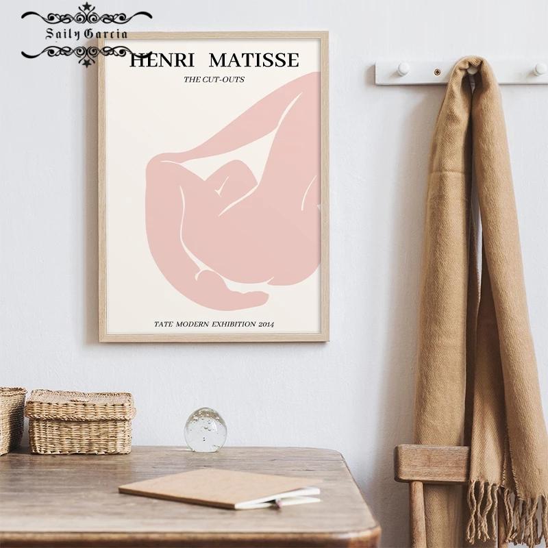 Abstraktní Henri Matisse Kresba postavy Akt Plakát a Tisky Nástěnné Umění Plátno Obraz pro Obývací Pokoj Moderní Domácí Dekorace Obrázky